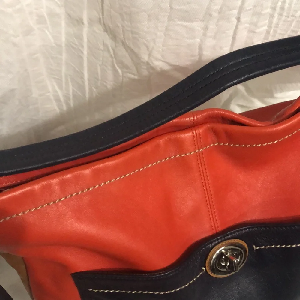 Coach Park Color Block  Leather Hobo Bag EUC - Picture 3 of 10
